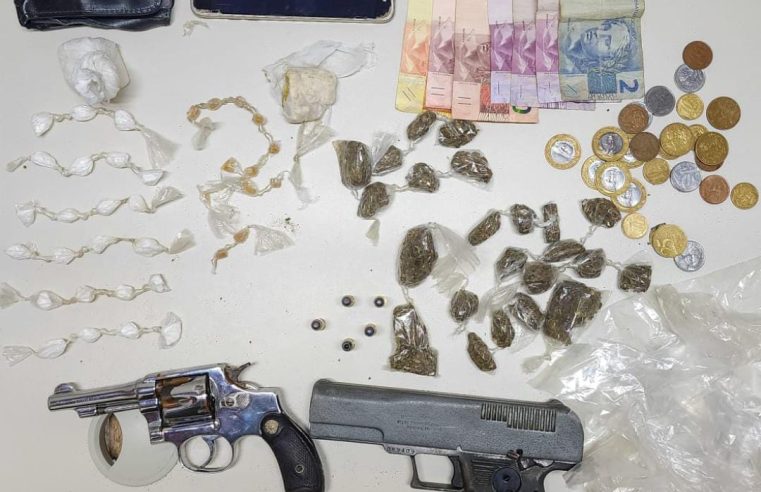 Suspeitos de tráfico são presos pela PM em Irajuba