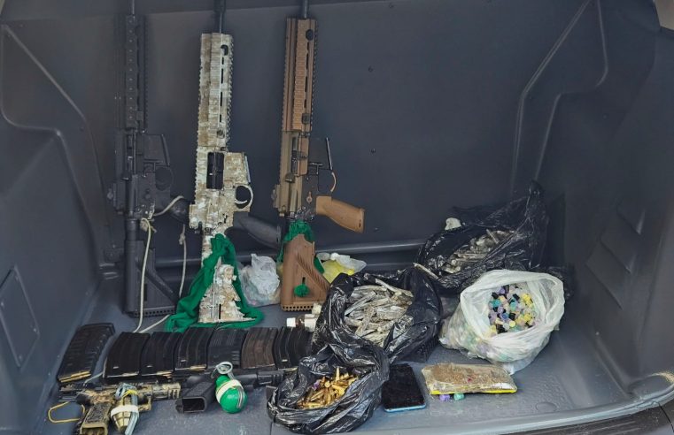 PM apreende mais três fuzis e duas pistolas no Alto das Pombas