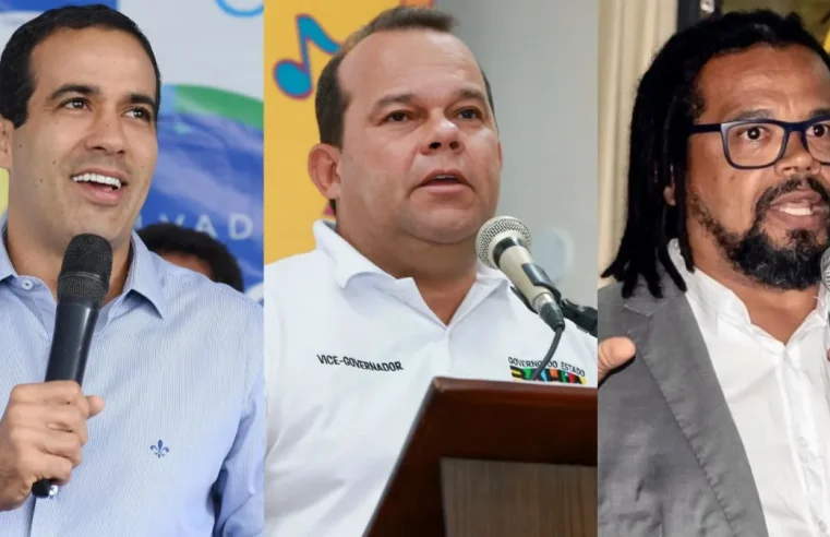 Pesquisa AtlasIntel em Salvador: Bruno Reis tem 51,9%; Geraldo Júnior, 12%; e Kleber Rosa, 10%