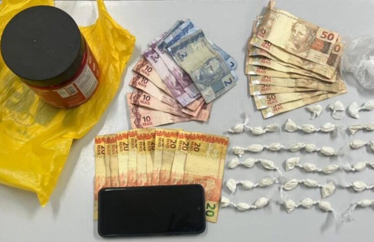 PM prende mulher suspeita de tráfico em Ipiaú