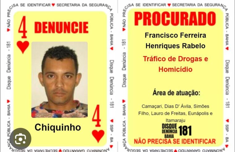 Em 48h, Polícia da Bahia captura dois líderes de facções que ocupavam o Baralho do Crime