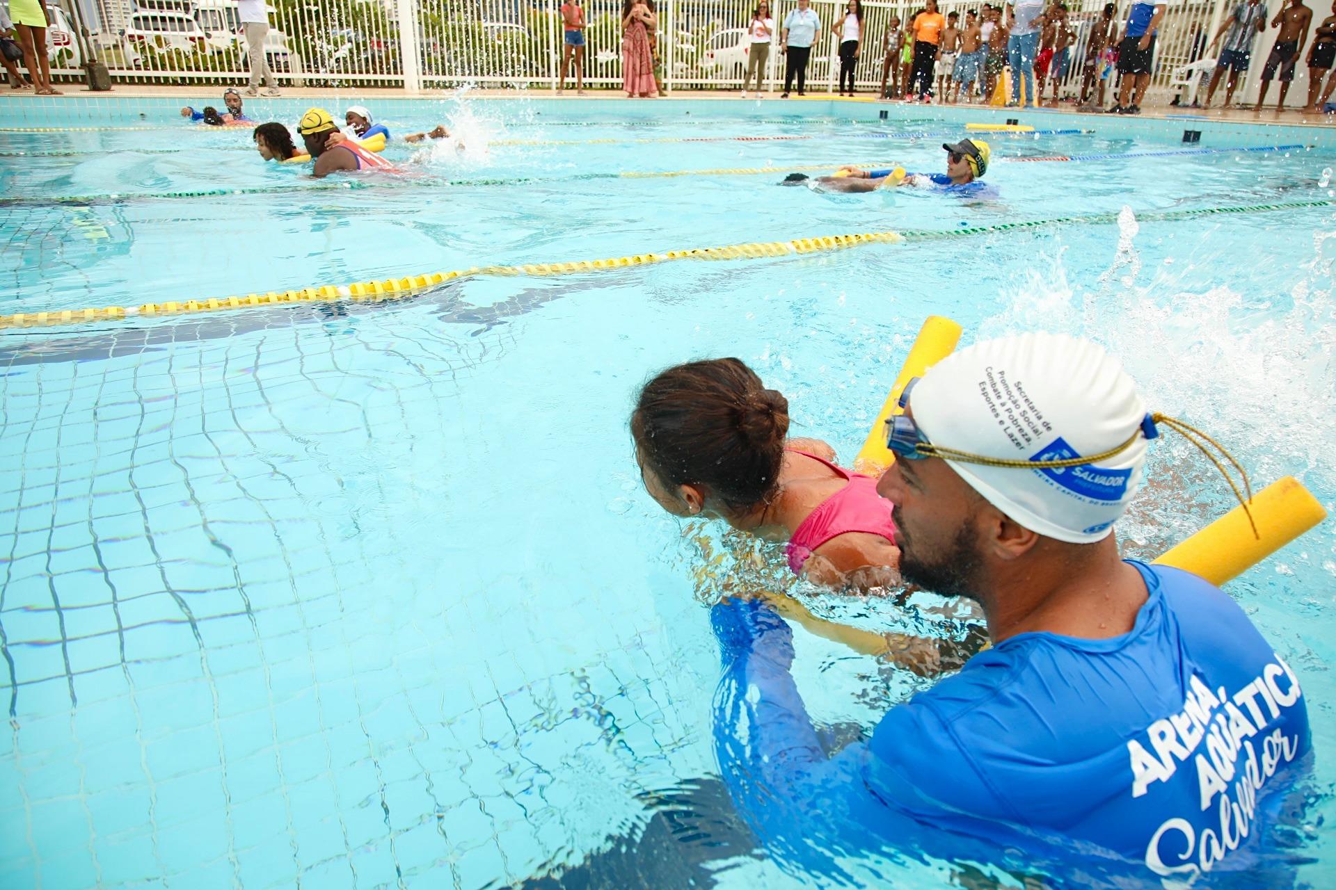Inscrições para aulas de hidroginástica e natação na Arena Aquática Salvador começam nesta terça (10)