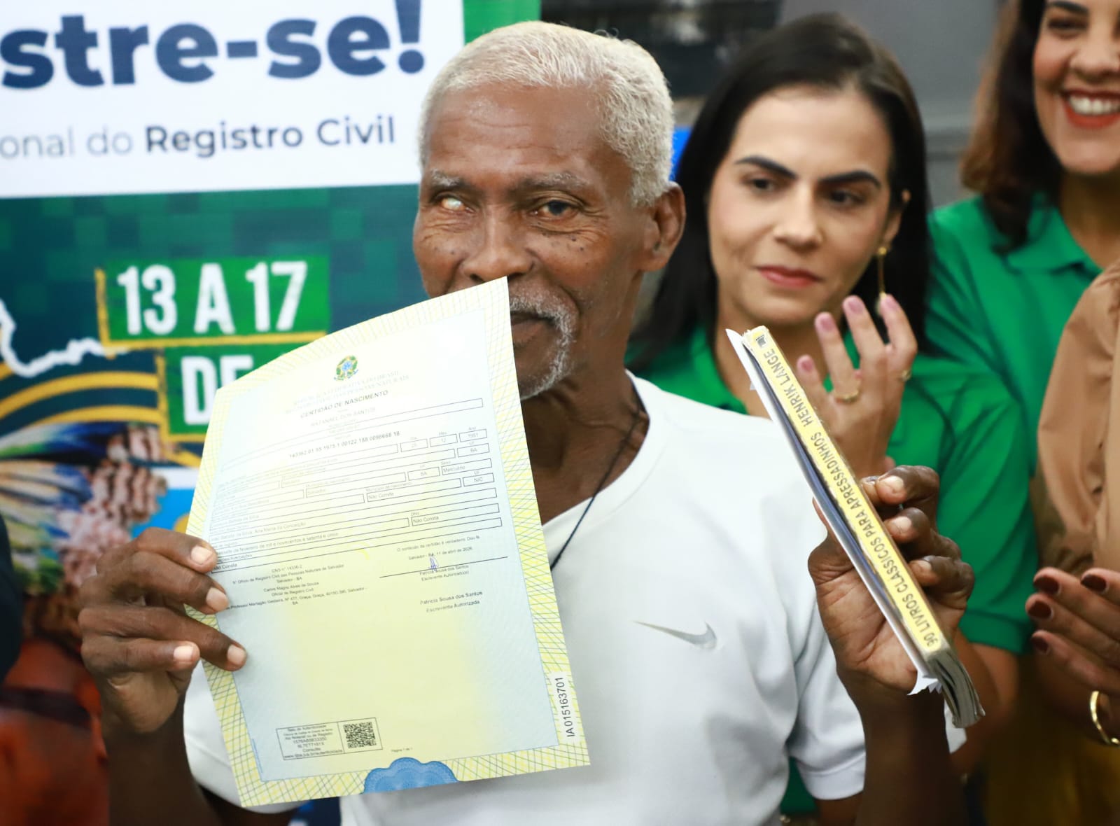 Mutirão “Registre-se!” oferece documentação gratuita em Salvador até sexta-feira (17)